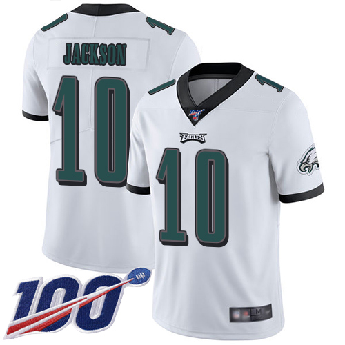 Men Philadelphia Eagles 10 DeSean Jackson White Vapor Untouchable NFL Jersey Limited Player Season